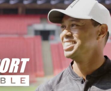 Tiger Woods Does Crazy Trick Shots In Wembley Stadium