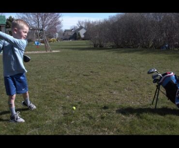 Chase Shows Us How to Swing a Golf Club