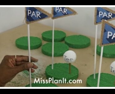 DIY Quick Tip: Par Tee Baby Shower  Centerpiece! Part 1