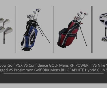 Pinemeadow VS Confidence VS Nike Vapor Pro Forged VS Prosimmon Golf DRK Mens RH Hybrid Club Set