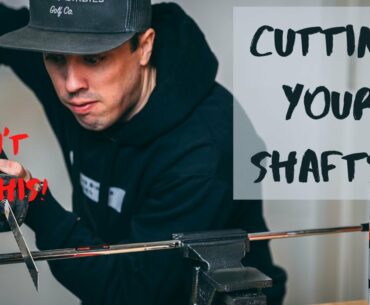 How To CUT Golf Clubs and Regrip Them At Home - Shortening Clubs Made EASY! Golf Pride Grips