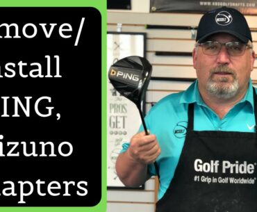 How to remove and install an golf club shaft adapter