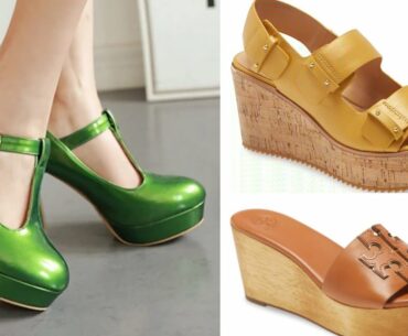 AMAZON BEST WEDGES BRANDED FOOTWEAR SIMPLE SANDALS STYLISH SHOES BEAUTIFUL COLLECTION FOR LADIES