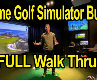 Home Golf Simulator Build - SEE MY ENTIRE SIMULATOR SETUP + BodiTrak Bonus!