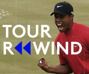 Tiger Woods holes MONSTER putt to win 2008 Dubai Desert Classic | Tour Rewind