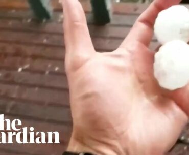Golf ball-sized hail hits Melbourne in new weather emergency