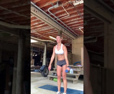 Dumbbell Swing Narrow Squats