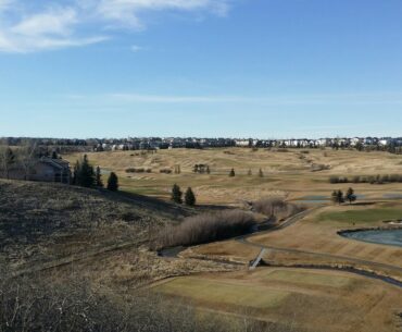 Country Hills Golf Field view from Beddington Trail, Calgary