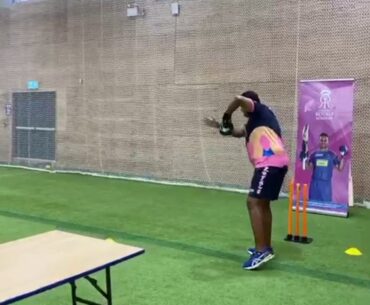 RAJASTHAN ROYALS ACADEMY LOCKDOWN DRILLS: Back foot table drill