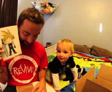 2 Year Old's First Unboxing! - T-Shirts & Rad Video Game Art!