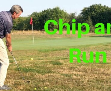 How to hit a Chip and run golf shot with a Sand Wedge. How to hit a Chip and run golf shot with a Sand Wedge.