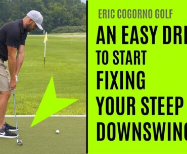 GOLF: An Easy Drill To Start Fixing Your Steep Downswing