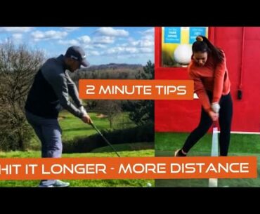 HIT IT LONGER GOLF SWING DRILL - golf at home