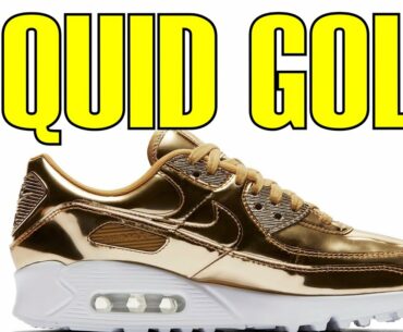 CRAZY IN HAND! Nike Air Max 90 Metallic Gold | On Feet + Review | Air Max Day 2020 Release!
