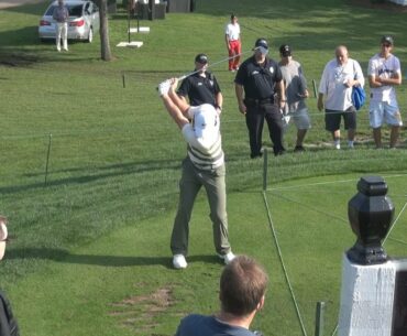 GOLF SWING 2013 - RORY MCILROY IRON - FACE ON ELEVATED & SLOW MOTION - 1080p HD