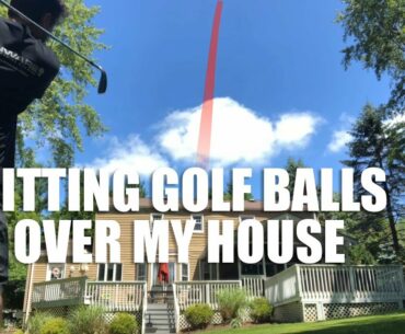 Hitting Golf balls over my house!  What could go wrong?