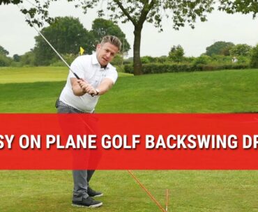 Golf Swing Plane Drill - A Simple 3 Point Reference Backswing Drill