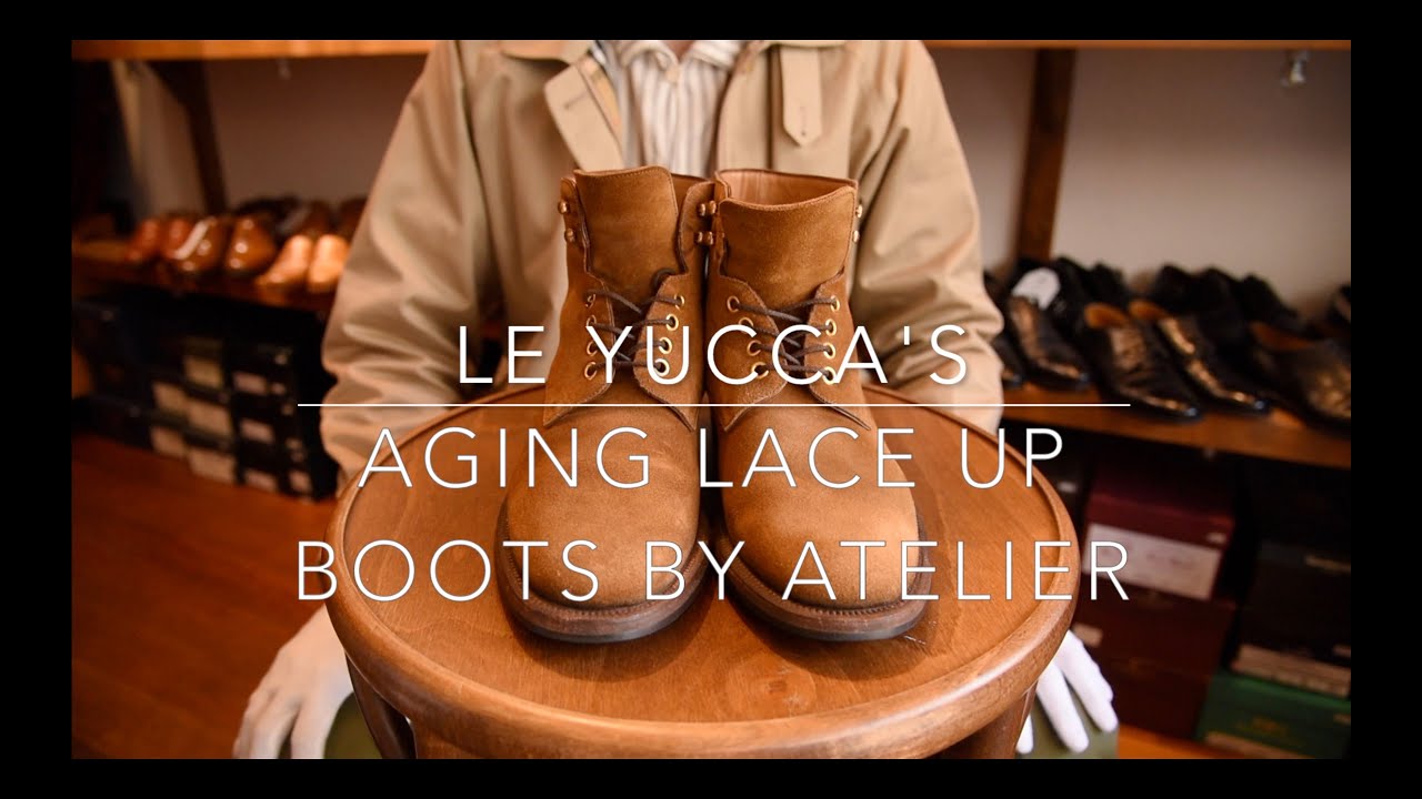 レユッカス Y18911mod レースアップブーツ スエード Atelier別注 サイズ42【1876】 レユッカス Y18911mod レースアップブーツ スエード Atelier別注 サイズ42【1876】
