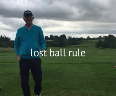 Lost ball golf rule
