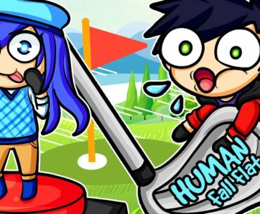 This is why we don't play mini golf... Human Fall Flat!
