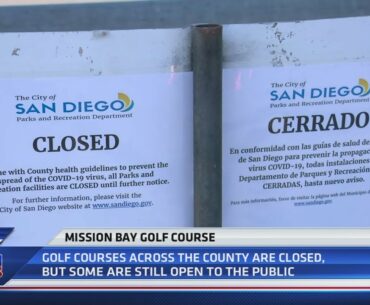 San Diego Golf Courses ordered to close amid coronavirus pandemic