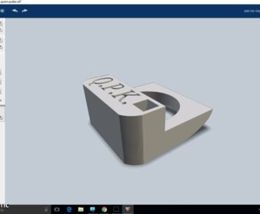 Golf Putter 3: Tinkercad export, 123D Make, and laser prep
