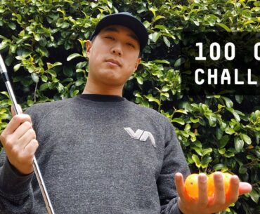 100 BALL CHIPPING CHALLENGE - How many can a HIGH HANDICAP GOLFER chip in?!