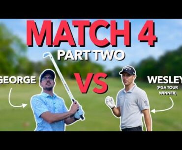 Match 4: The Back Nine. So Many Birdies!! PGA Tour Pro vs Pro. Wesley vs George | Bryan Bros Golf