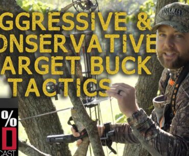 Aggressive and Conservative Target Buck Tactics - 100% Wild Podcast