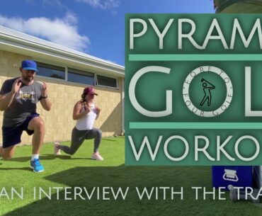 FORE TO FIT? // Pyramid cardio and leg workout // golf fitness at home