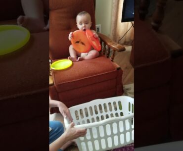 World's Youngest Disc Golf Champion showing his putting techniques.
