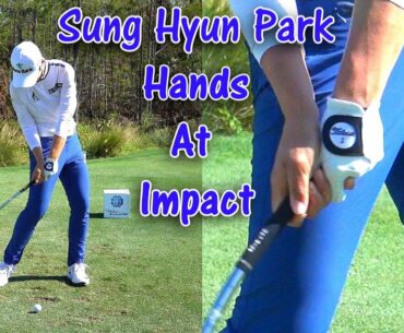 SUNG HYUN PARK - HANDS AT IMPACT (CLOSE UP SLOW MOTION) IRON GOLF SWING CME TIBURON 1080 HD