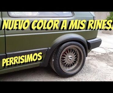 NUEVO COLOR A MIS RINES! ¿SE VEN MAL? | PROYECTO GOLF MK2