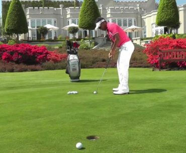 Golf Tips: How to use a belly putter with Thongchai Jaidee
