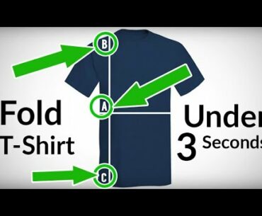 T-Shirt Folding HACKS | Fold Shirt In Under 3 Seconds? | 4 Ways To Fold Tee's