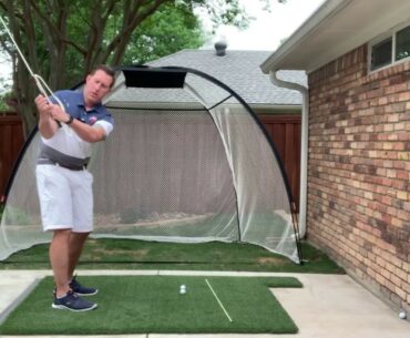 Club Face Control with a clothes hanger