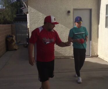 Outfield glove drill