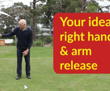 Release the golf club correctly | right hand and arm