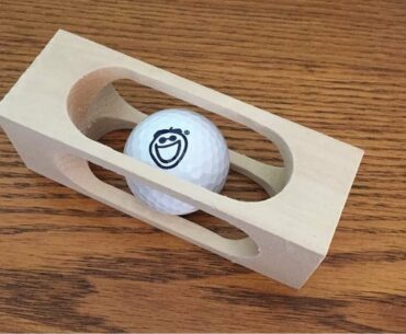 Mystery Golf Ball in a Block of Wood (WoodLogger.com)