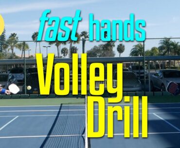 ADVANCED Pickleball Volley Drill (filmed pre-current crisis) | Increased Hand Speed | In2Pickle