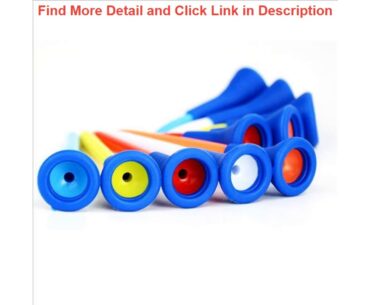 Best 5PCS 83/70/42mm Professional Multi Color Plastic Golf Tees Step up Plastic Golf Horn Tee Evolu