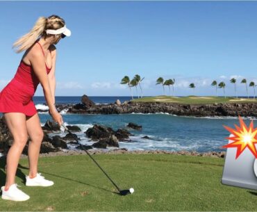 THE MOST PHOTOGRAPHED GOLF HOLE IN THE WORLD // PLAYING MAUNA LANI SOUTH COURSE IN HAWAII