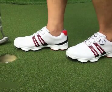 PGM Golf Waterproof and Breathable Wide Sole Rotating Buckle Shoelace Sneakers for Men