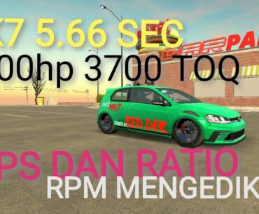 GOLF GTI MK7 5.66SEC 2000hp 3700 TOQ Gear RATIO CPM