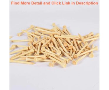 Top 100Pcs Golf Tees Bamboo 83mm 70mm Unbreakable Tee Golf Training Swing Practice Accessories Less