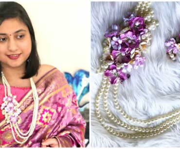 DIY Floral Jewelry with Handmade Flowers 🌸