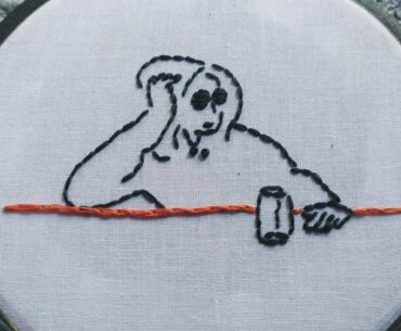 Female line Embroidery tutorial for beginners