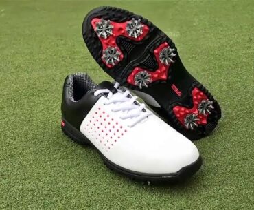 PGM Golf Breathable Non-slip Waterproof Microfiber Leather Sneakers for Men