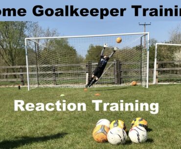 Henry & Dad Goalkeeper Reaction Training at Home - Testing Hand, Body & Eye Goalie Reaction Speed