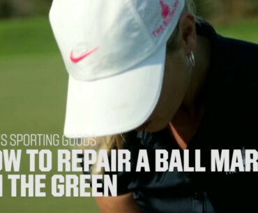 How to Repair a Ball Mark on the Green